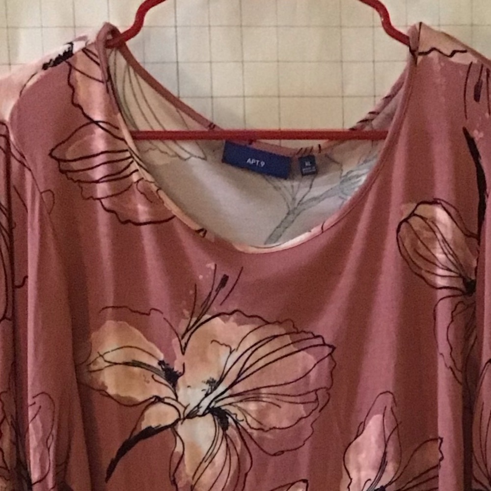 Apt. 9 Women's Short Sleeve Top - Floral